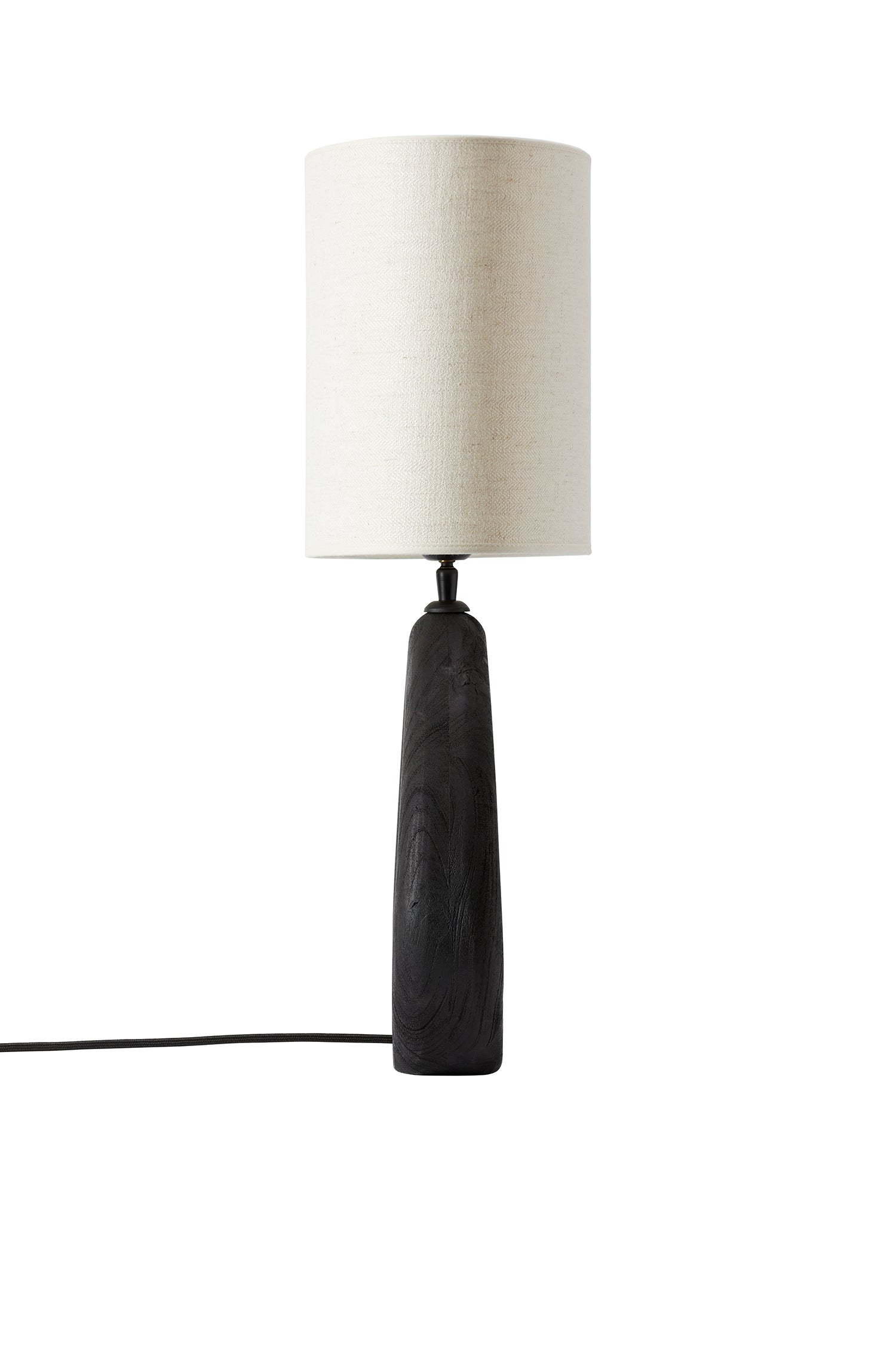 Table lamp Qvist 407 Black with lampshade Modern Oval 101 Off-White