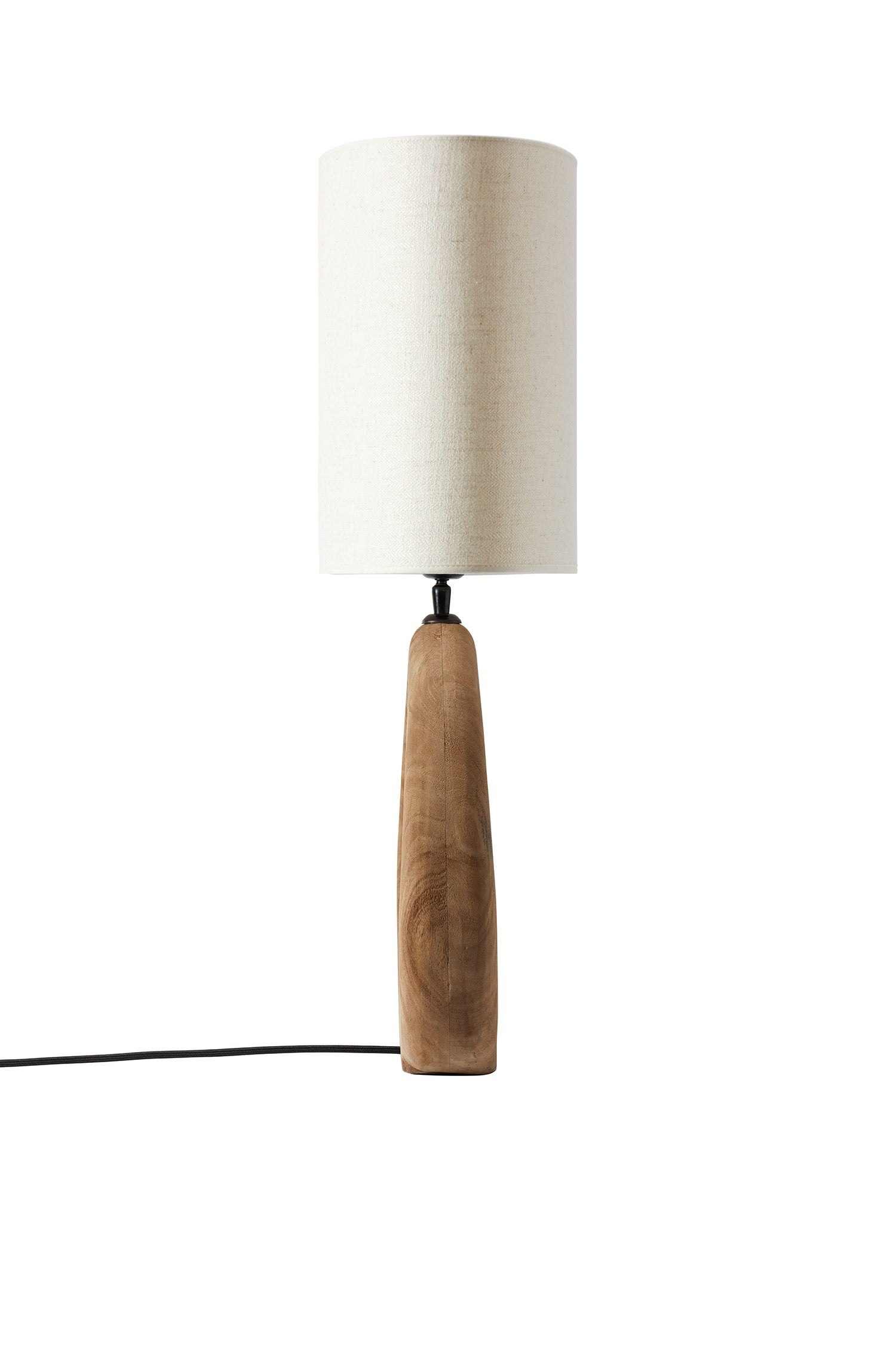 Table lamp Qvist 407 Light brown with lampshade Modern Oval 101 Off-White